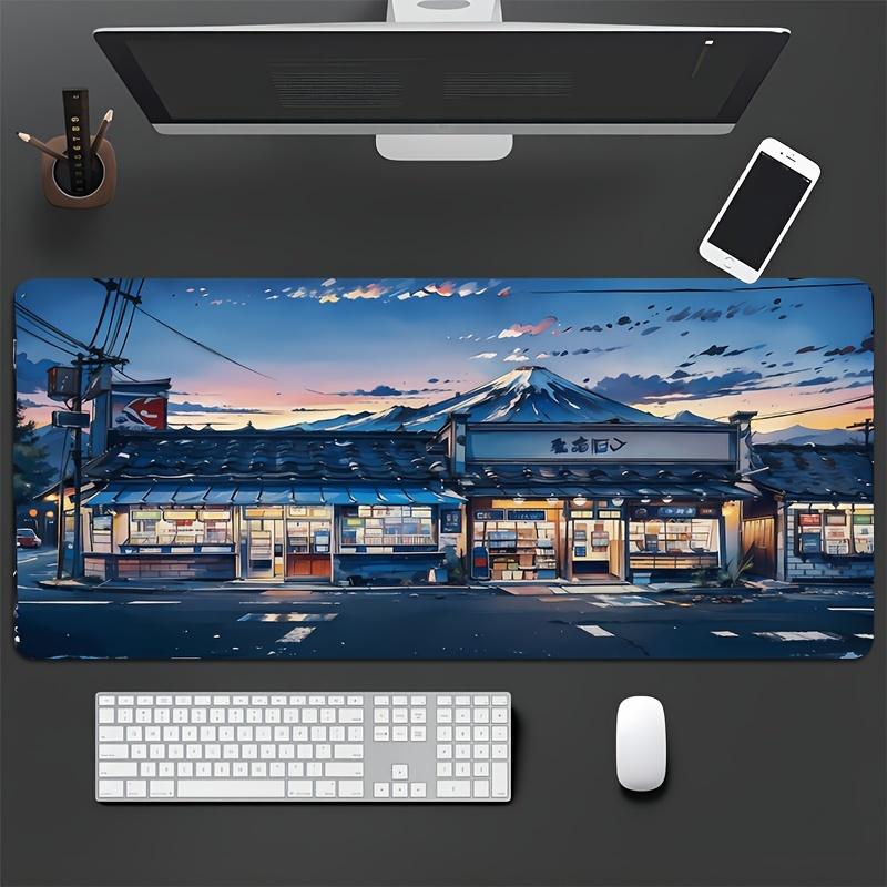 Large Sunset Street Gaming Mouse Pads Non-Slip Washable Rubber Desk Mat Office Large Desktop Mouse Pad 900x400 Gamer Decoration