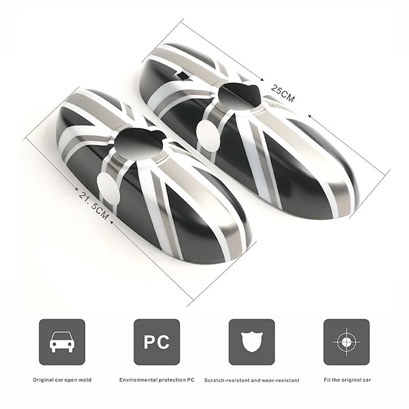 The Black For MINI Cooper F54 F56 F55  F57  F60 Car Rear View Mirror Cover Housing Hatchback PC plastic Fashion  Auto Styling