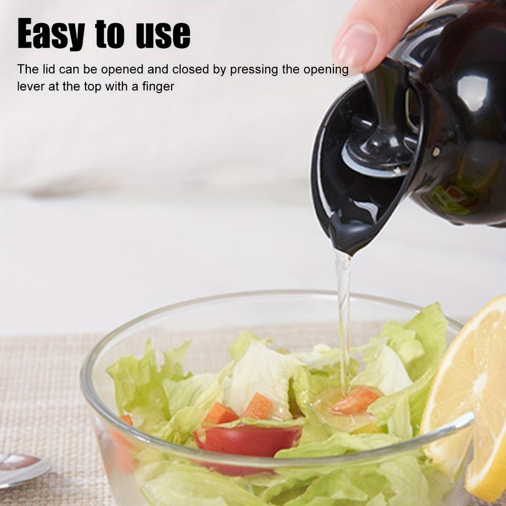 Plastic Salad Dressing Bottle Easy Grip Oil Bottle Universal Seasoning Bottle  Home