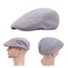 Pánská vintage bavlněná čepice Newsboy Jednobarevná Plochý baret Outdoorové sporty Sluneční klobouk
