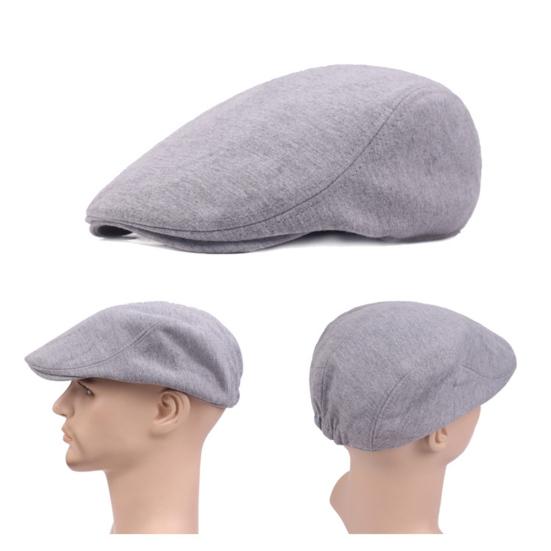 Pánská vintage bavlněná čepice Newsboy Jednobarevná Plochý baret Outdoorové sporty Sluneční klobouk