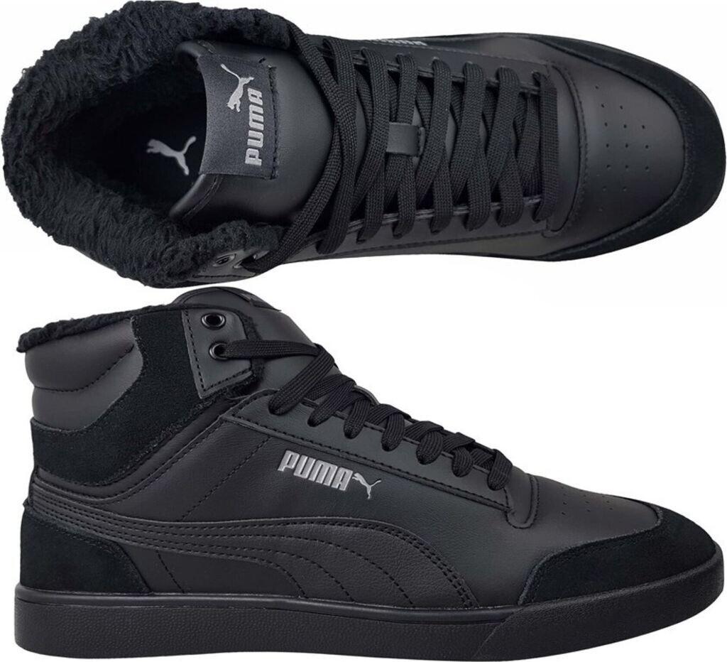 Puma Shuffle Mid Fur Sneakers (387609) Black/black/steel Gray