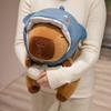 Cute Shark Head Backpack Plush Toy with Capybara Design Adorable Stuffed Doll Birthday and Holiday Gift for Kids or Friends