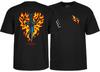 Powell Peralta BONES BRIGADE Tommy Guererro FLAMING DAGGER T-Shirt SCHWARZ