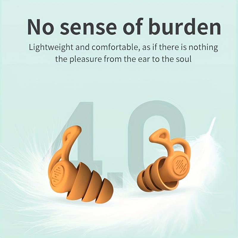 [Silikon Ørepropper] Støyreduserende Gjenbrukbare Silikon Ørepropper for Søvn | Snorke- & Svømme-Komfort, Stille Nattsøvn