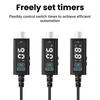 USB Adjustable Boost Converter DC 5-10V to DC 5-20V Step-up Converter Fast Charging Cable for Router Laptop Desk Lamp