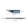 Auto Door Fender Side Blade Badge Car Body Sticker For Peugeot 206 207 208 306 307 308 406 407 408 3D Metal Side Sticker