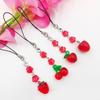 Unique Fruit Keyring Phone Charm Keychain Cellphone Charm Perfect Gift for Girls Backpacks and Headphone Cases