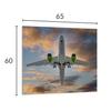 GLASPANEL FÜR DIE KÜCHE 65x60 Flugzeug