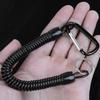 Retractable Spring Elastic Rope Security Gear Tool For Outdoor Hiking Camping Anti-lost Phone Keychain 21cm-22cm