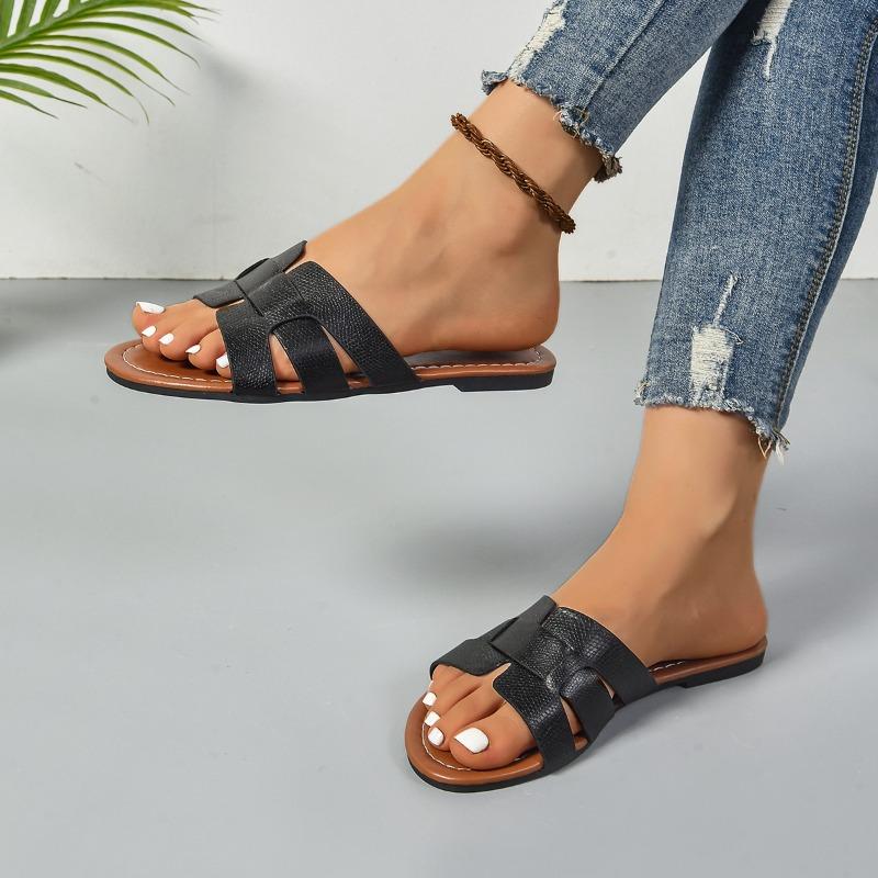 New Women's Designer Slippers Leather Slippers Trend Summer Sexy Women's 2025