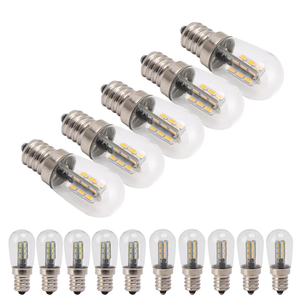 E12 LED Bulb Low Power Consumption Easy Installation Wide Application 120V High Brightness Bead Lamp Bulbs for Fan