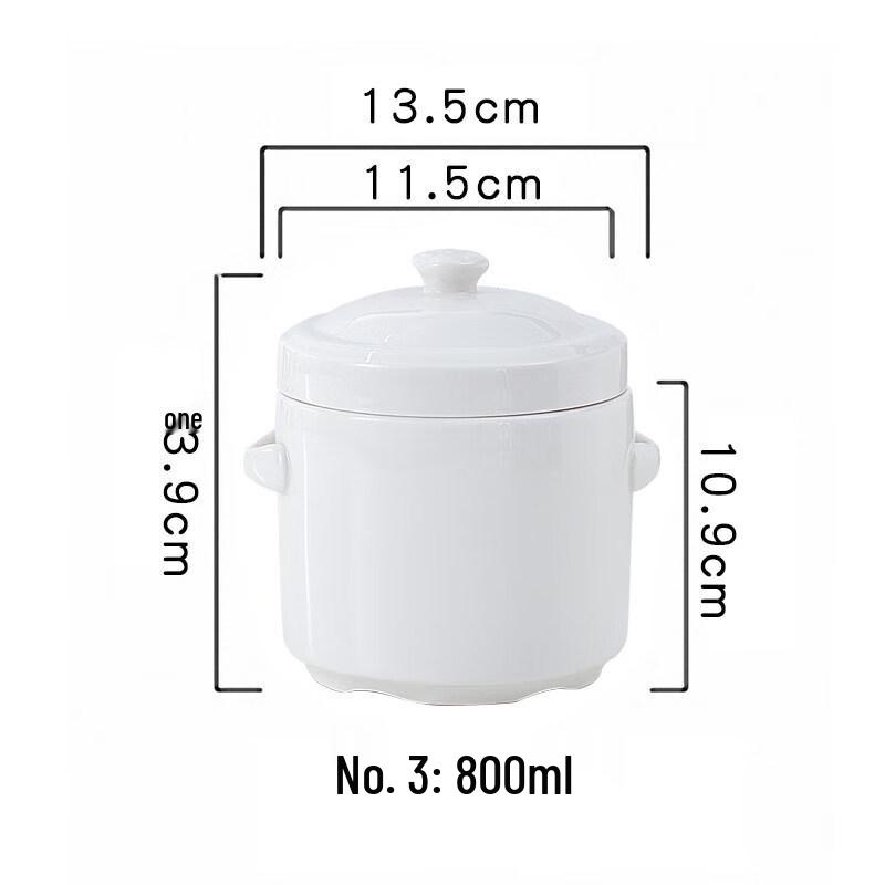 Wutuo Ceramic Double Boiler Stew Pot