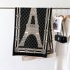 Autumn And Winter Retro Style Warm Scarf Shawl Classic Landscape Letter Printing Decorative Scarf Imitation Cashmere Large Shawl
