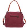 Bolso Tote de Lona al Hombro Sólido Cruzado para Tamaño A4 [Takusan Shopping] Bolso, Redondo, Lona, Bolso, Pequeño, Ligero, Trabajo, Casual, Grande, (rojo)