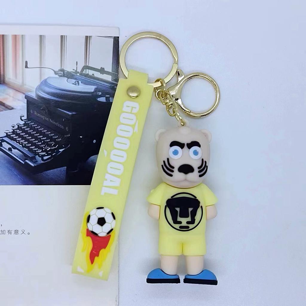 New Cross Border Creative Cartoon Football Baby Keychain Bag Car Keychain Accessories Gift Wholesale Toys Anime Cartoon Frind