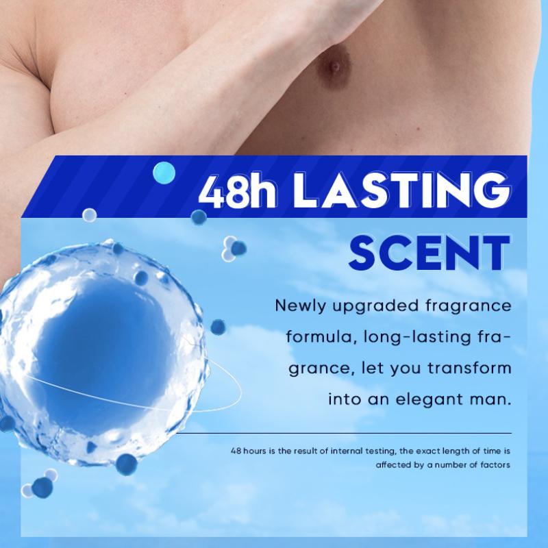 Antitranspirant-Lotion für Männer SADOER Antitranspirant Dry Tragbare Duft-Walking-Bead-Körperlotion