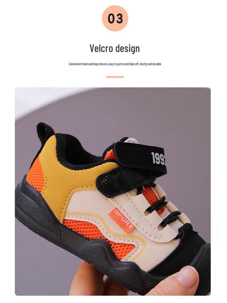 Toddler Unisex Closed-Toe Sneakers - Autumn Collection Casual Shoes