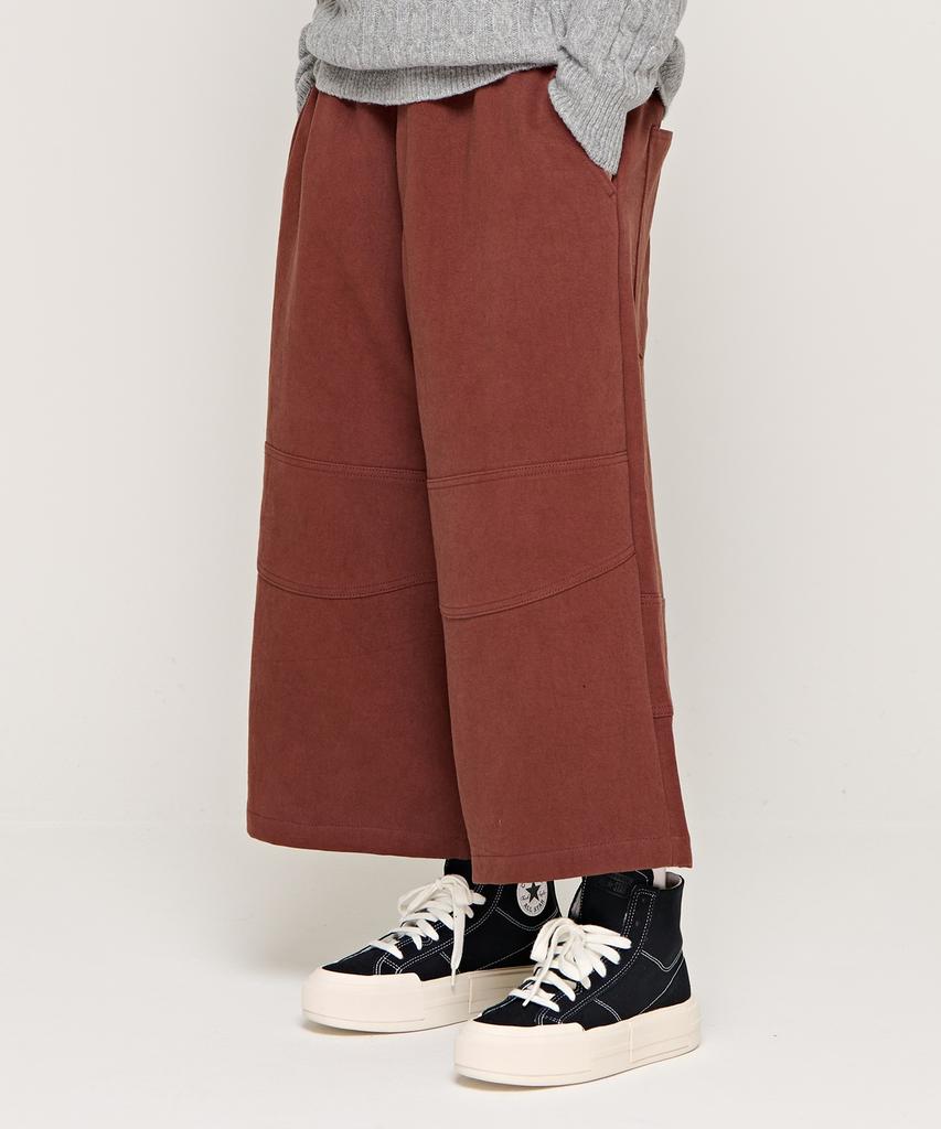 CARGOBROS Cb Crow Wide Crop Pants (Brown)
