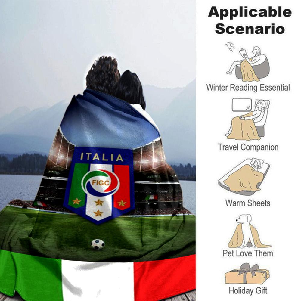 Italia Print Flannel Blanket High Quality Warm Comfortable Cover for All Seasons Perfect for Gifts Home Decor