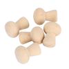 20PCS Unfinished Wood Wood Mushroom Head Mushroom Paintable Wooden Peg Dolls Hand Painted Unfinished DIY Decoration DIY Projects