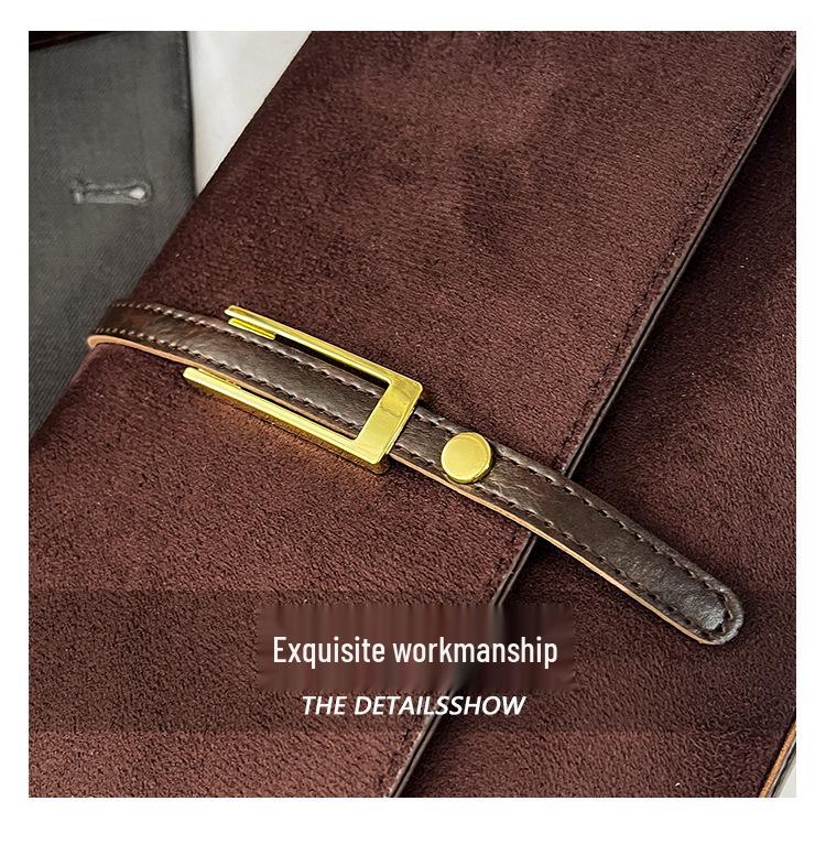 2025 Trendige Retro Wildleder Umhängetasche: Vielseitige strukturierte kleine quadratische Schulter- und Unterarmtasche für Damen