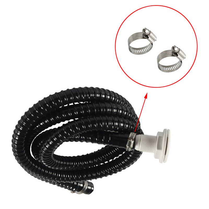1 set Flexible Bilge Pump Hose Installation Kit 3/4-Inch Diameter 6.6 FT for Boats with 2 Clamps and Thru-Hull Fitting