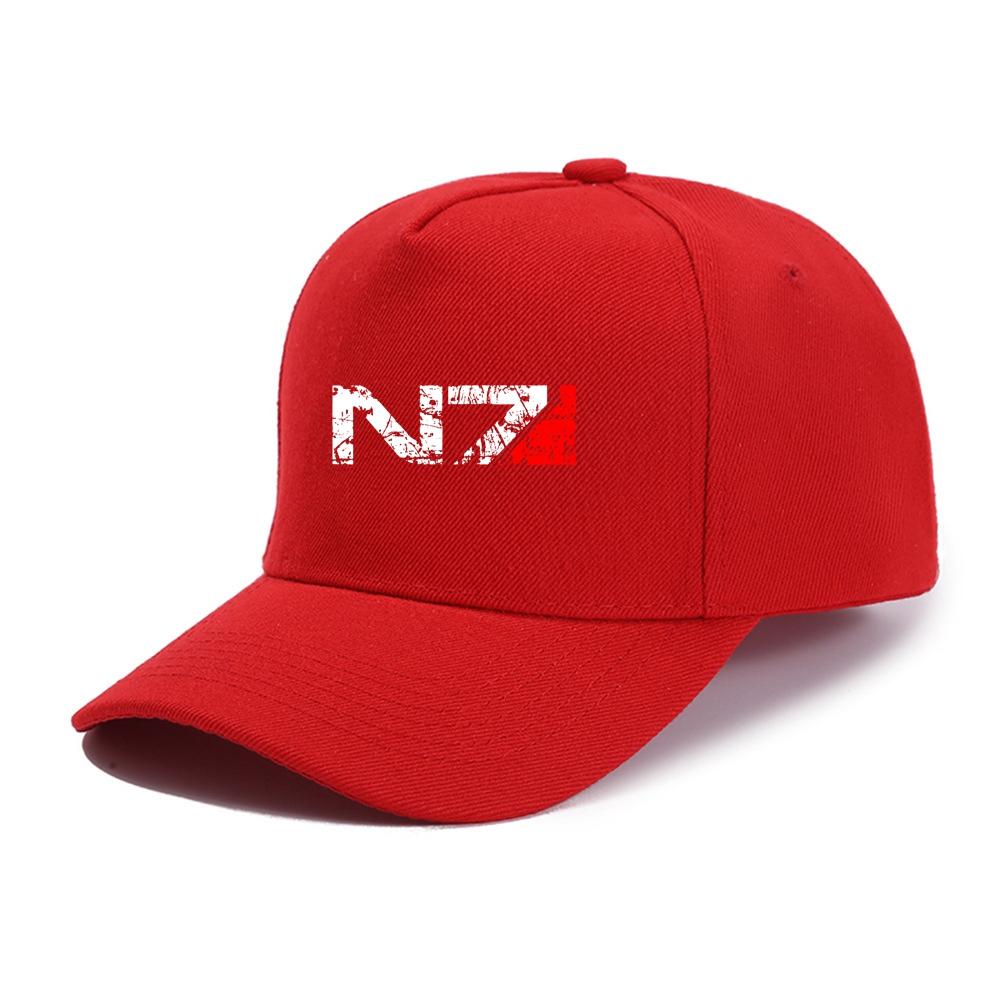 N7 Special Forces Baseball Cap Flat Peak Hip Hop Hats Mass Effect Snapback Caps Unisex Casual Travel Outdoor Sun Hats 55CM-60CM