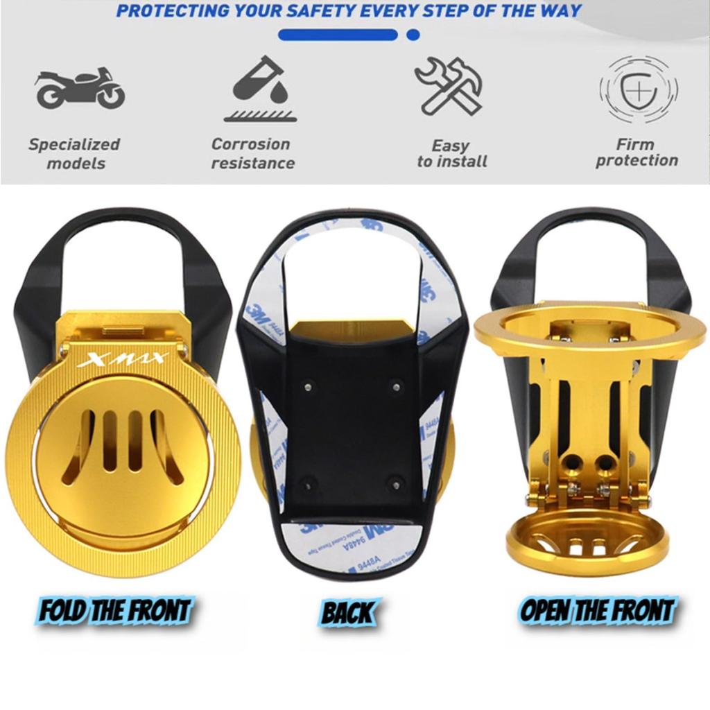 FOR XMAX300 XMAX 300 XMAX300 2017-2024 2025 Motorcycle CNC Folding Cup Holder Aluminum