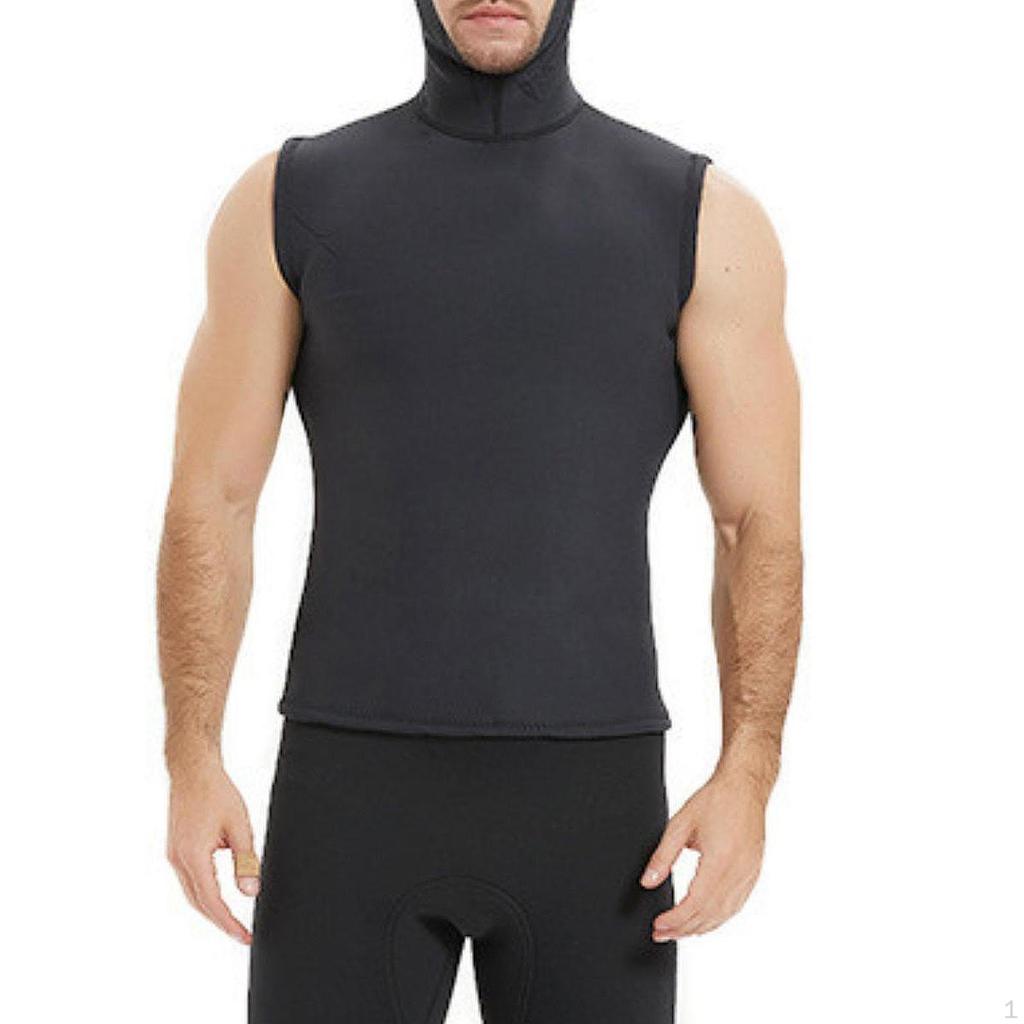 3mm Neoprene Wetsuit Hooded Vest Convenient Wet Suit for Canoeing Swimming