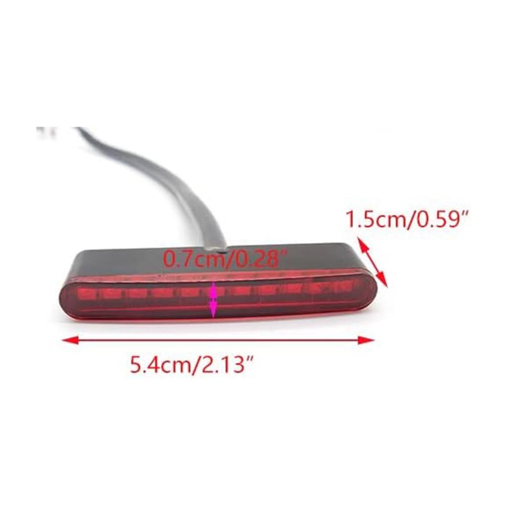 Universal LED Rear Tail Running Stop Mini Strip Brake Light Red For Motorcycle ATV