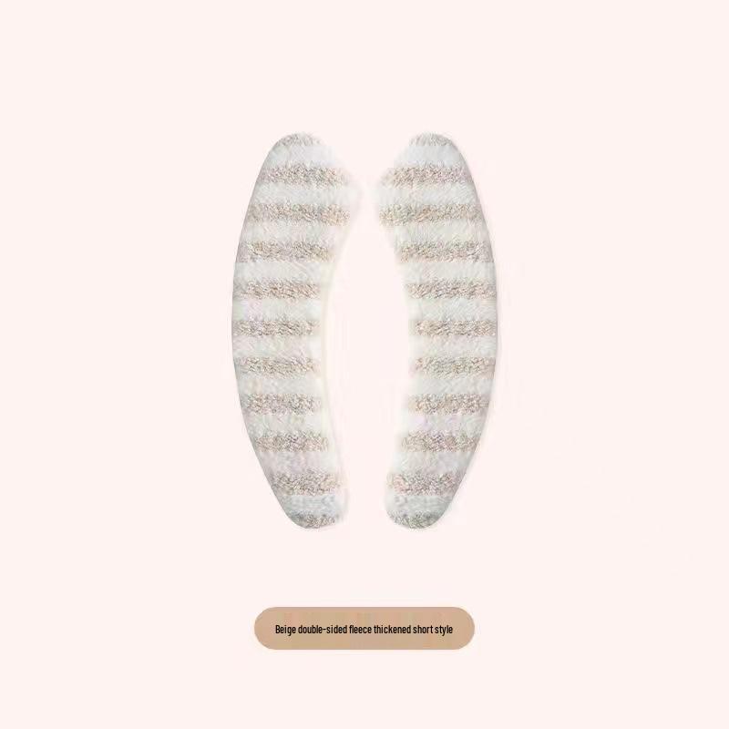 Winter Thickened Waterproof Toilet Seat Cushion and Cover Plush Toilet Stickers (Pair)