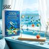 Hanging Ornaments for Tree Sea Life Advent Calendar 2026, 2D Christmas Countdown Box with Acrylic Decorations Ocean Animal Pendants, Festive