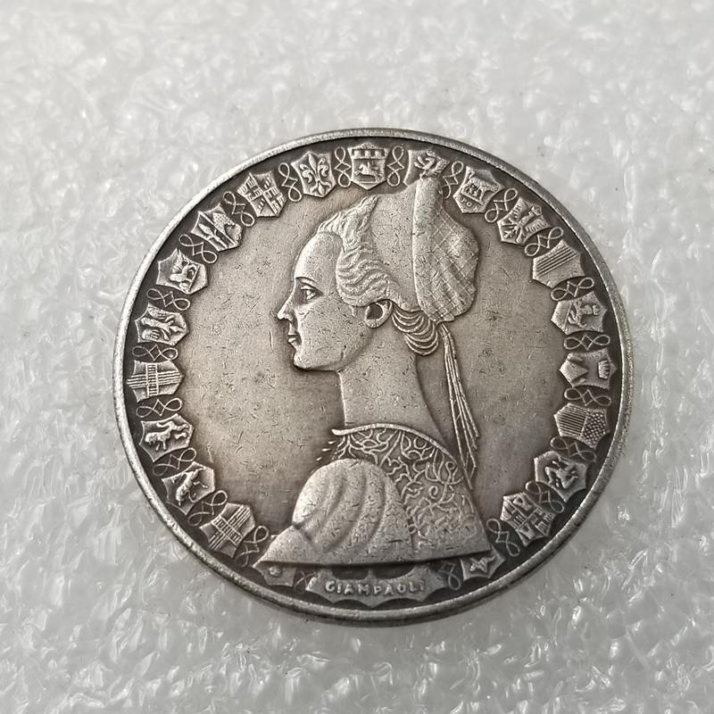 Italian Silver Dollar Commemorative Coin #69-4: Antique Craftsmanship Copper
