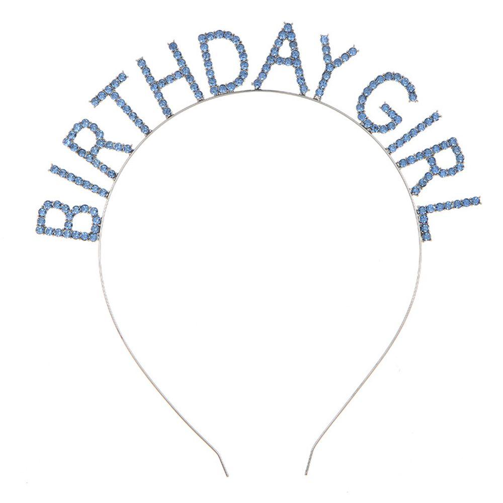 Fashion Women Metal Alloy Birthday Girl Headband Princess Crown Birthday Party Tiara Hair Hoop