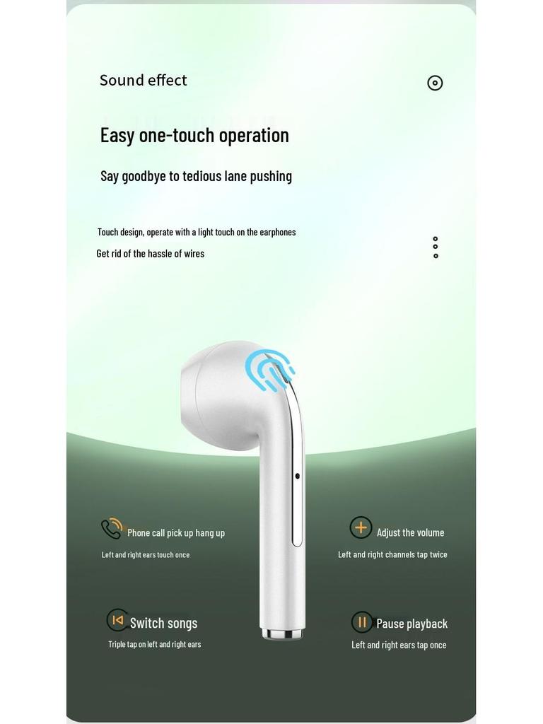 J18 TWS Noise-Cancelling Wireless Bluetooth In-Ear Sports Earphones