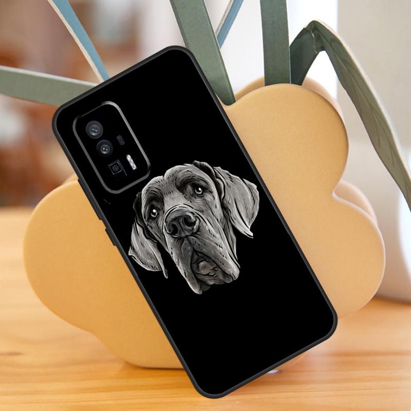 Great Dane Dog Case For Xiaomi 14 13 Ultra 11T 12T 13T Pro 12 Lite POCO F6 F5 X6 M6 Pro X5 X3 F3 M5s Cover