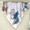 Womens Silk Scarf 90cm Square Vintage Elegant Versatile Satin Shawl