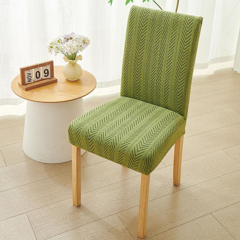 Universal Elastic Chair Covers Stretchable Dining Seat Covers for Home Office Restaurant Set of 4 Non-Slip Washable Spandex Fabric