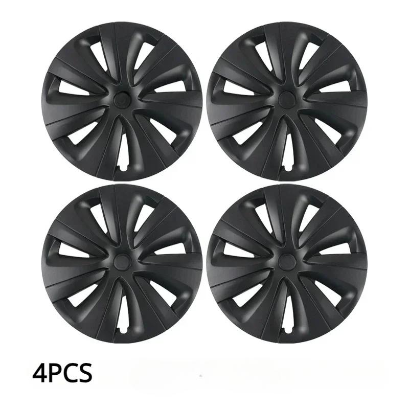 4PCS For TESLA Model 3 Highland 2024 Vehicle Full Coverage Wheel Cover Cap 18 Inches Hubcaps Automobile Replacement Accessories