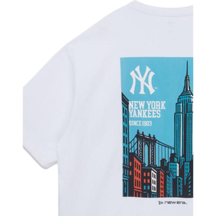 New Era SS26 MLB New York Yankees Casual Back Graphic Crew Neck Short Sleeve T-Shirt Unisex Tops 15040852