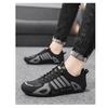 Men's Waterproof and Anti Slip Sports Running Casual Black Board Shoes Work Soft Soled Travel Trendy Shoes