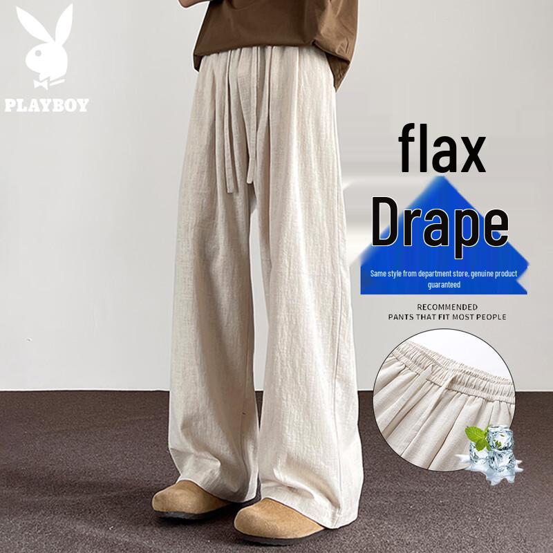 Playboy Men s Loose Fit Cotton Casual Pants L