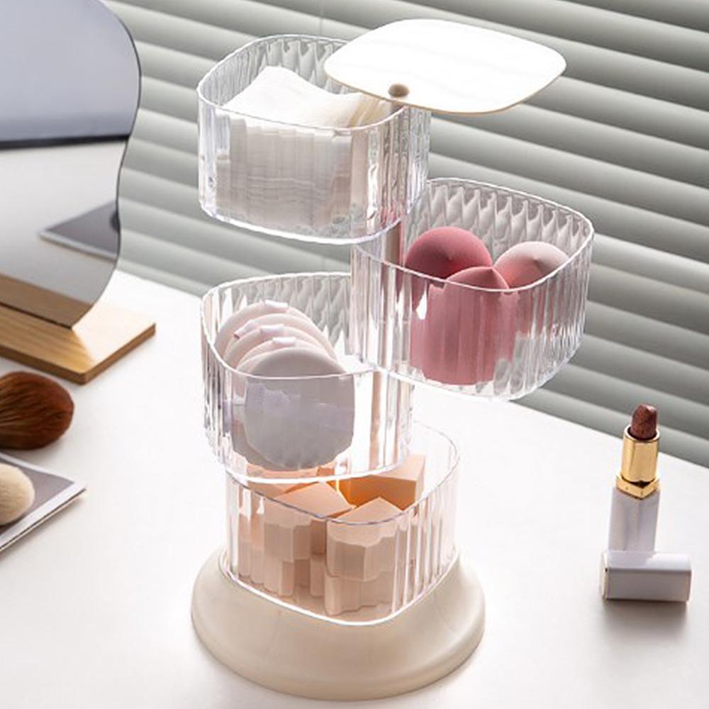 PS Rotating Storage Box With Lid Rotating Jewelry Box Storage Supplies Jewelry Organizer  Bedrooms