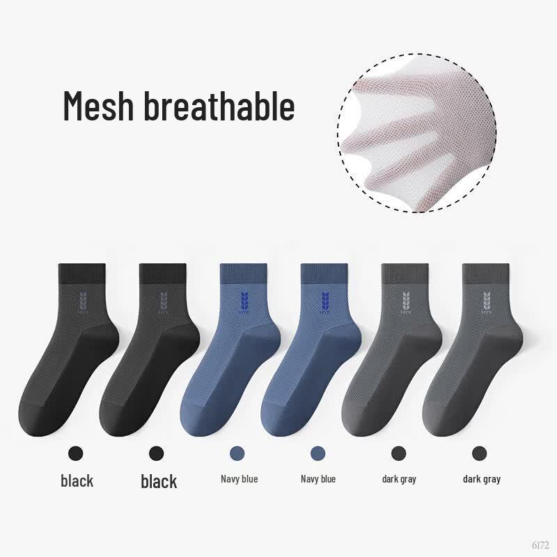 Hengyuanxiang Men s Thin Mesh Breathable Summer Socks