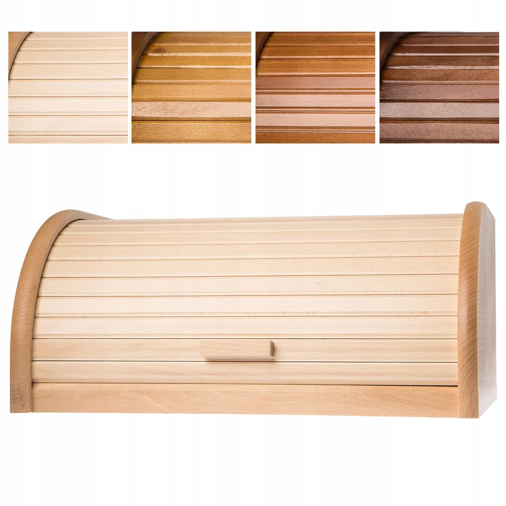 KADAX Brotdose Holz für Brot Gebäck Natur Groß