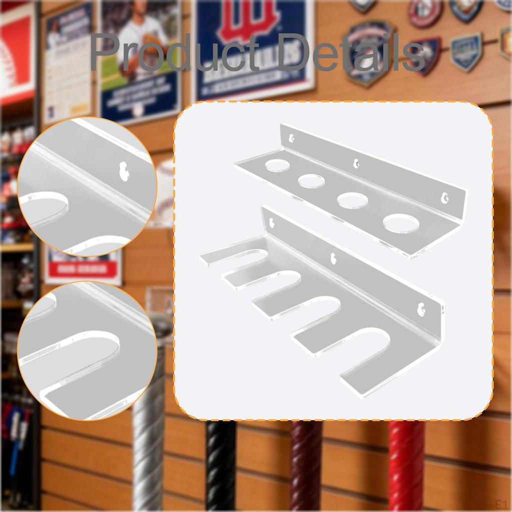Wall Baseball Holder Display Shelf Hold 4 s Balls Space Saving Sports Equipment Organizer
