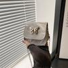 Foreign style new fresh and sweet small square bag butterfly decoration mini texture chain crossbody red envelope