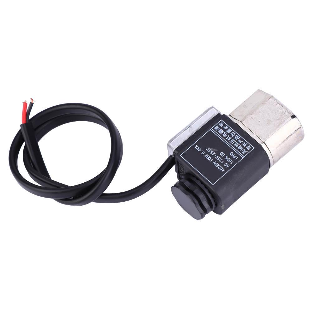 Solenoid Valve Cast Iron Mute Oil Free Unloading Drain Valve Air Compressor Pump Fitting