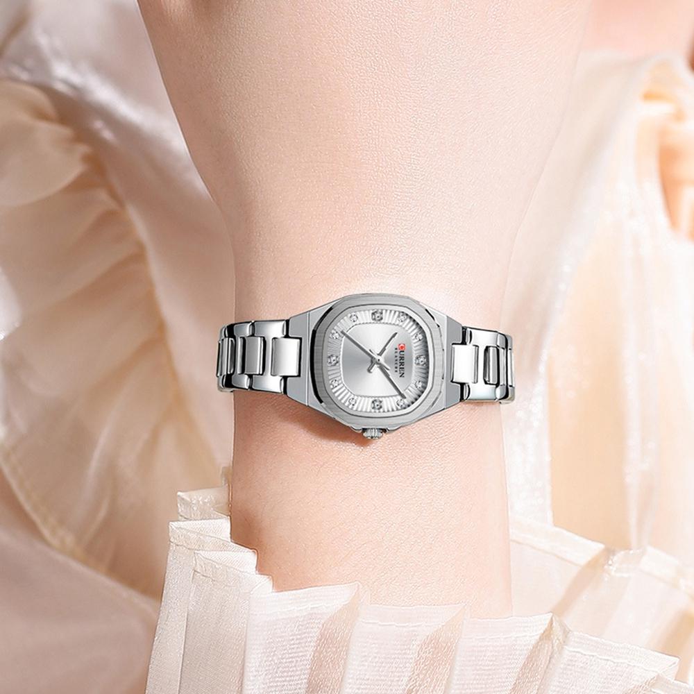 Elegant Women Wristwatch Waterproof Luminous Watch Ladies Stainless Steel Quartz Square Dial Women's Watches